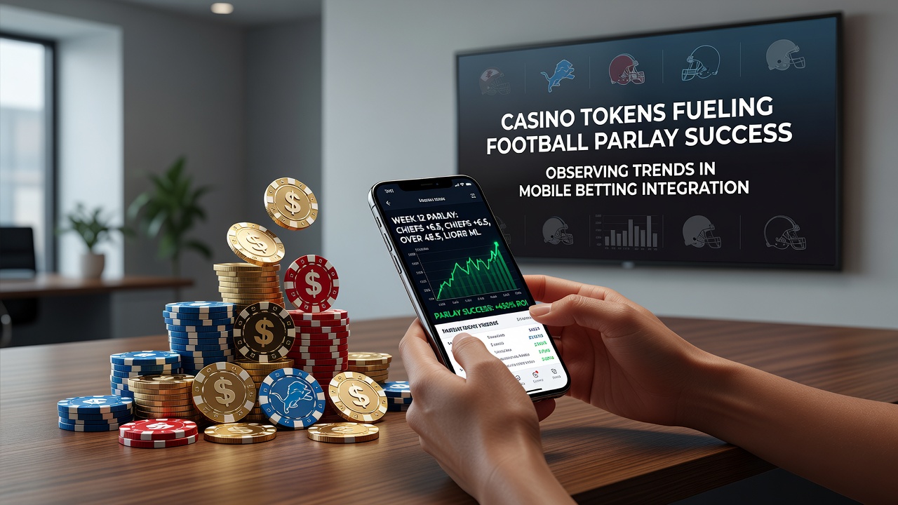 Analytics dashboard displaying rising mobile parlay volumes linked to casino token redemptions during July 2026