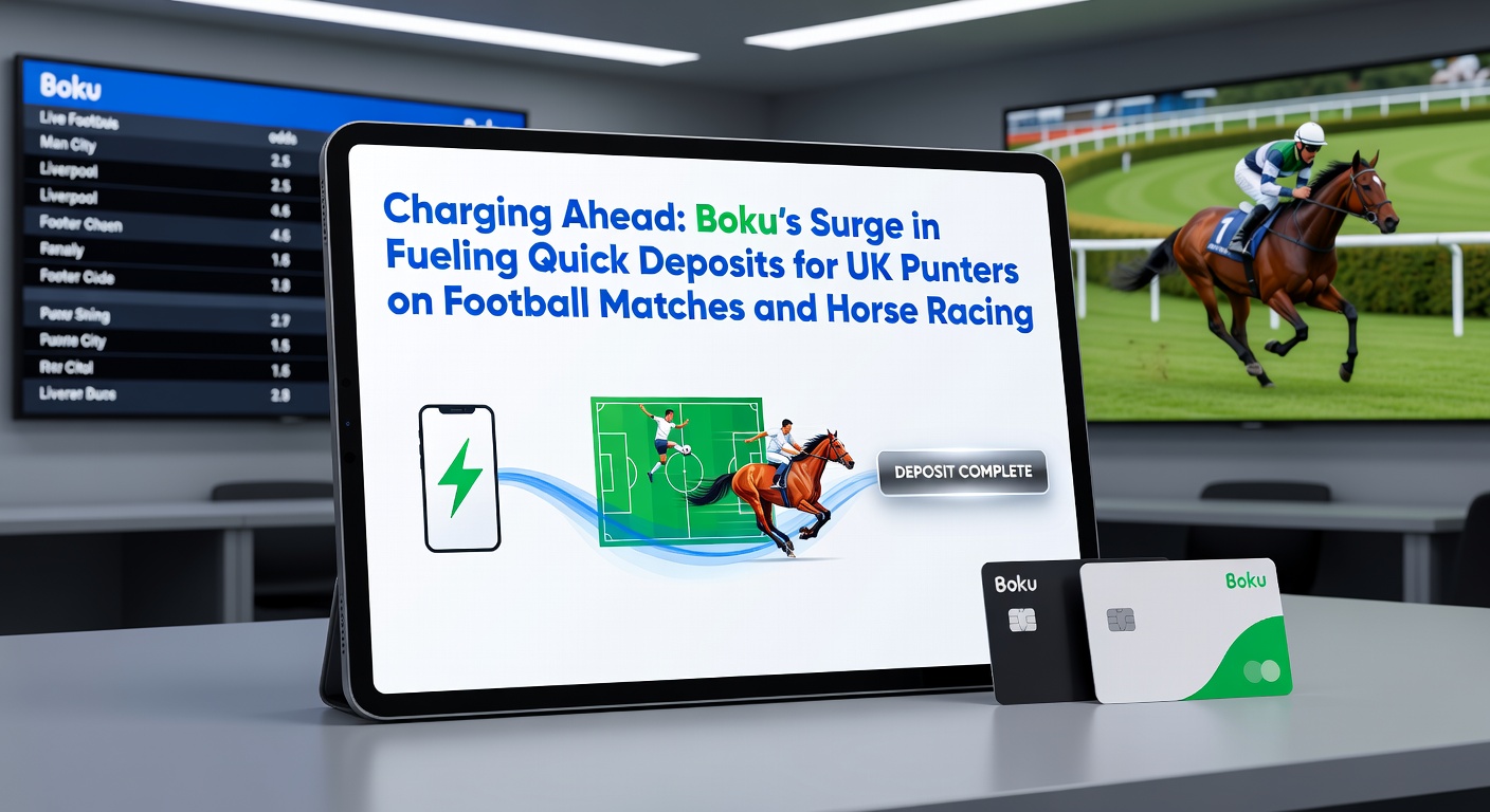 Graph depicting Boku deposit growth trends for UK football and horse racing bets, with rising bars for 2025-2026