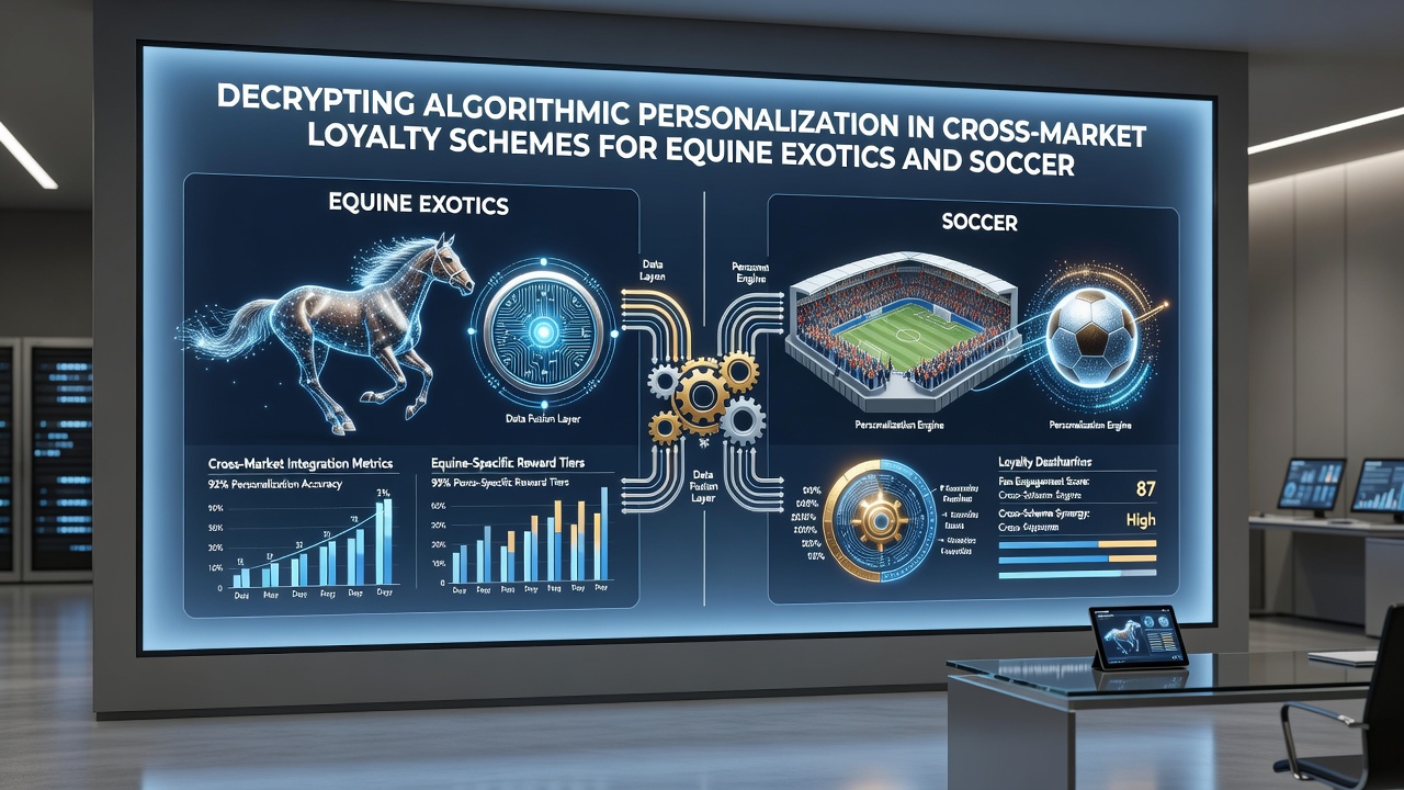 Data visualization of algorithmic personalization linking equine and soccer betting loyalty schemes