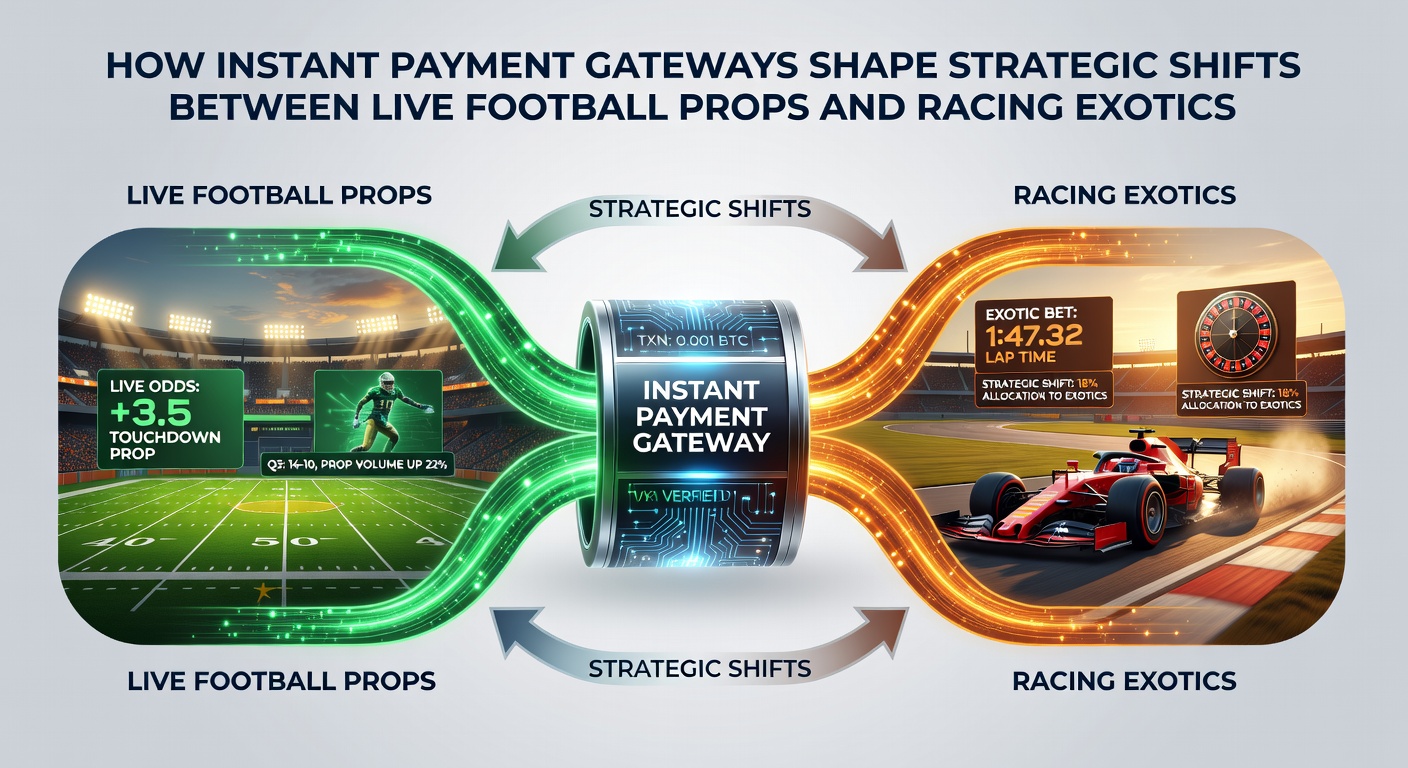 Mobile screen showing simultaneous football prop and horse racing exotic bet placements enabled by instant payments