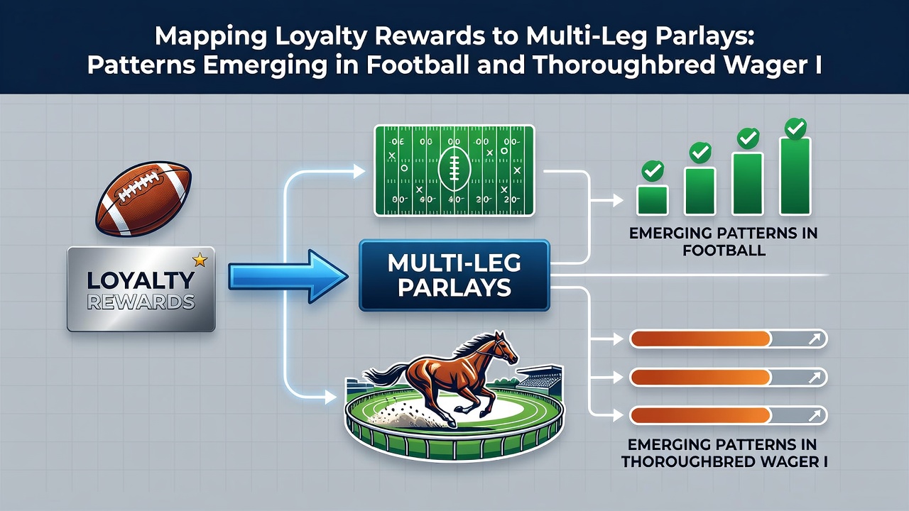 Chart showing reward redemption patterns across football and thoroughbred parlay bets