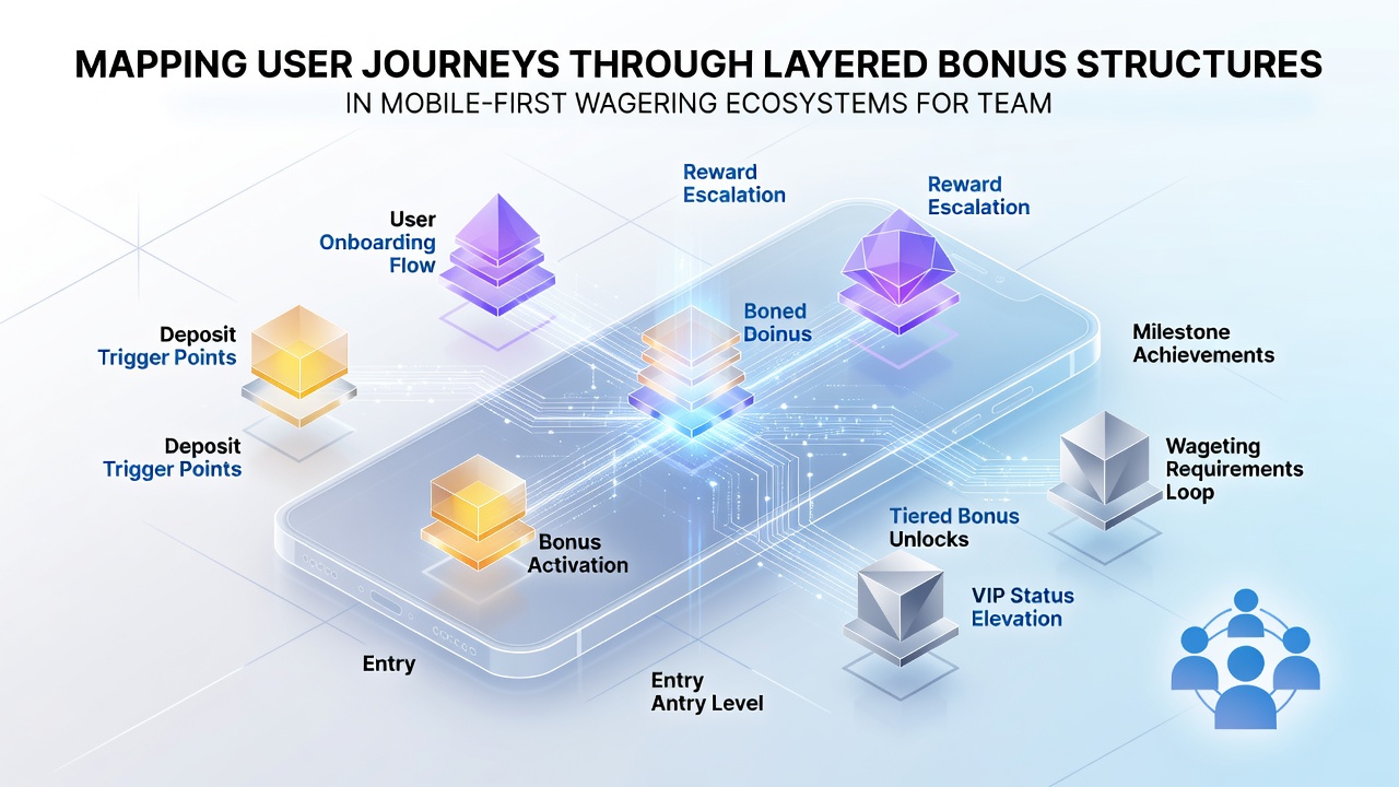 User journey flowchart illustrating bonus layers across football and horse racing on mobile apps